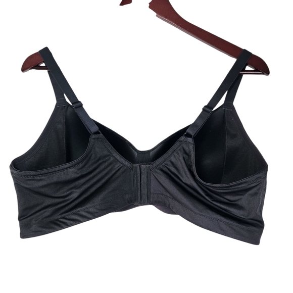 Breezies Black Floral Women's Wireless Bra 44D - Picture 7 of 10